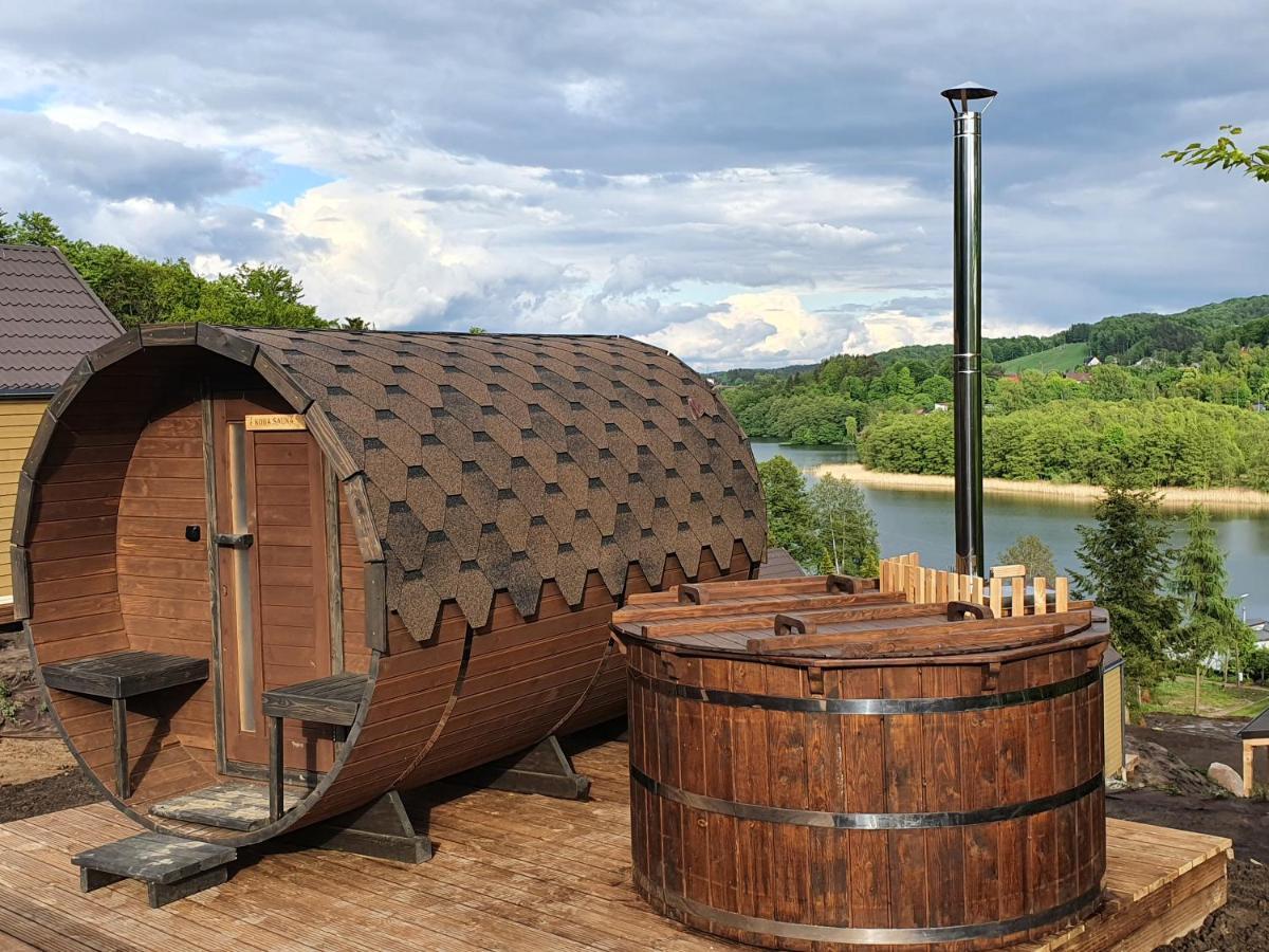 Ostrzycki Las Domki Nad Jeziorem -Balia-Sauna-Prywatny Pomost Pierszczewo Exterior foto