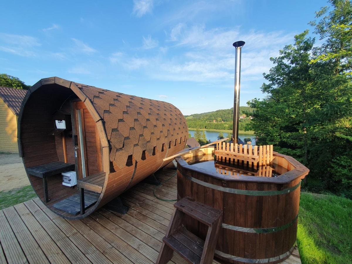 Ostrzycki Las Domki Nad Jeziorem -Balia-Sauna-Prywatny Pomost Pierszczewo Exterior foto