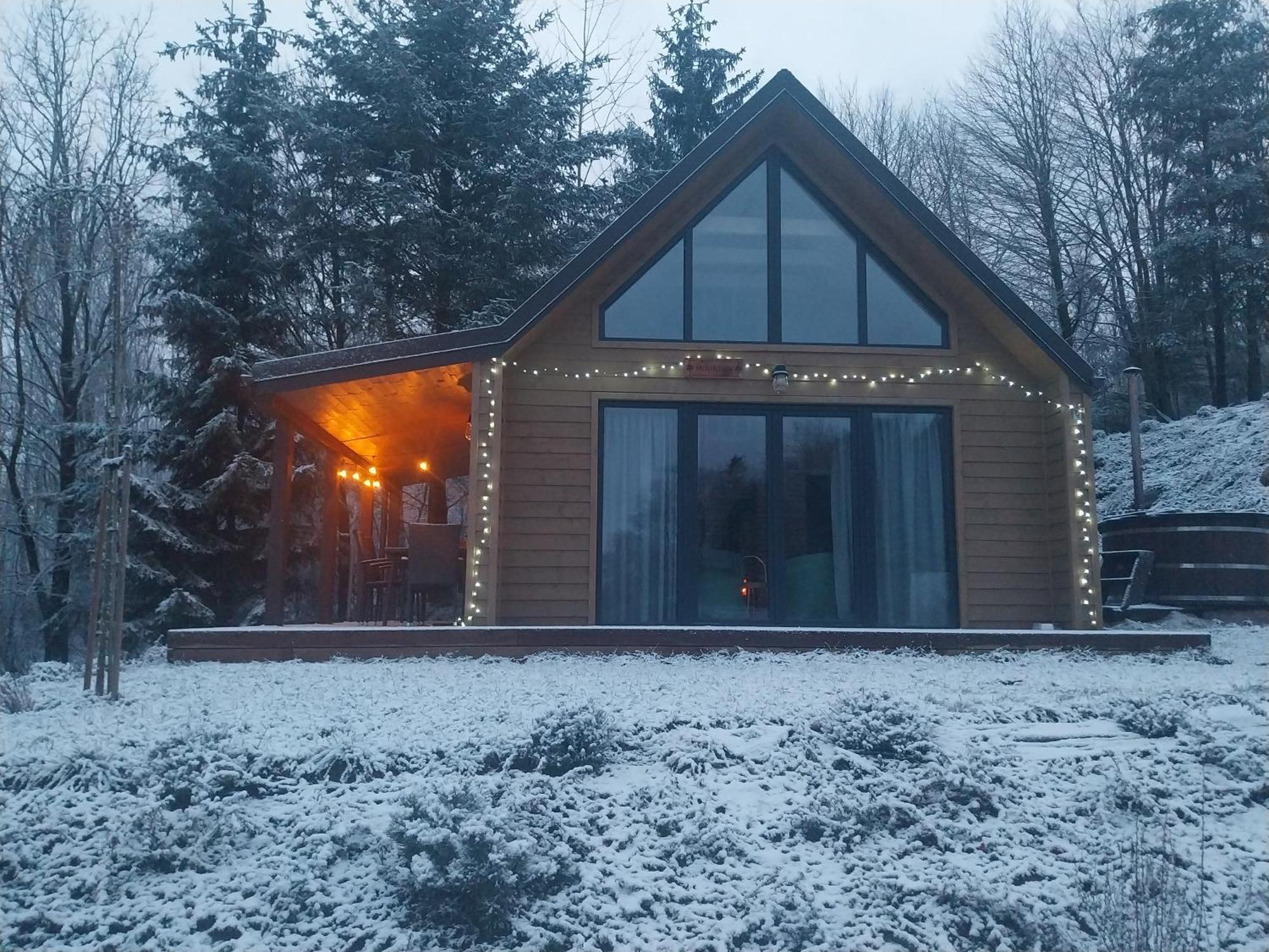Ostrzycki Las Domki Nad Jeziorem -Balia-Sauna-Prywatny Pomost Pierszczewo Exterior foto
