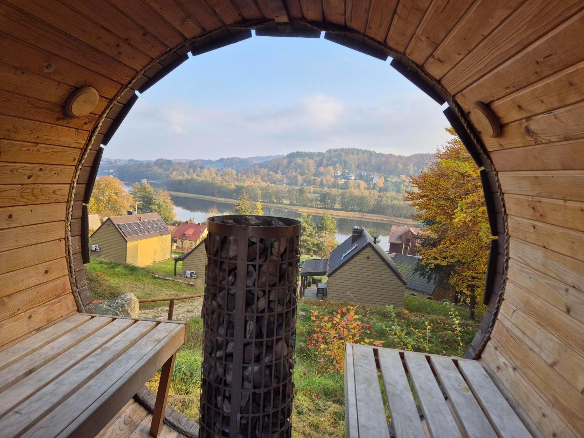 Ostrzycki Las Domki Nad Jeziorem -Balia-Sauna-Prywatny Pomost Pierszczewo Exterior foto