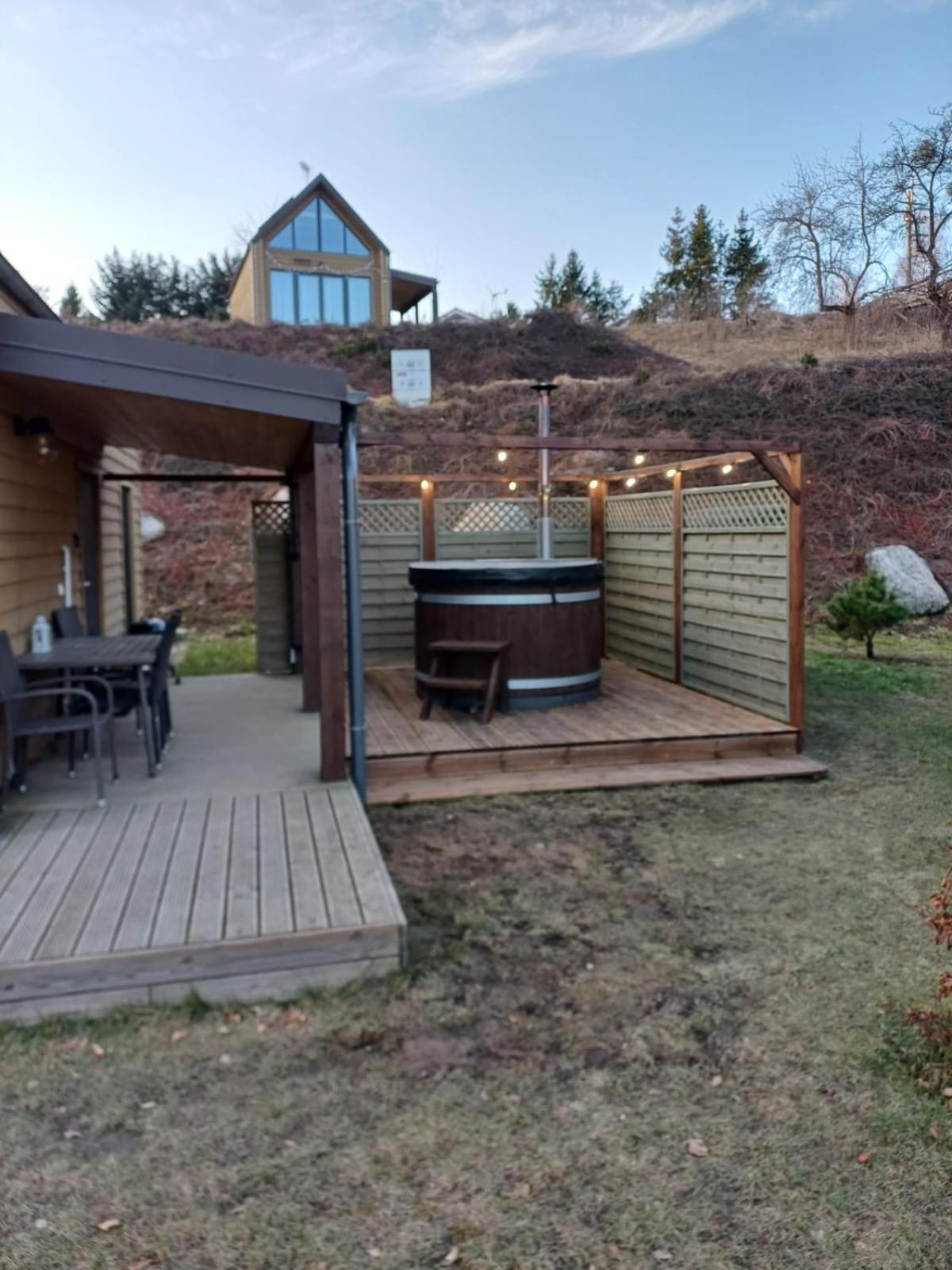 Ostrzycki Las Domki Nad Jeziorem -Balia-Sauna-Prywatny Pomost Pierszczewo Exterior foto
